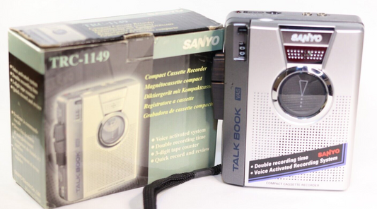 REFURBISHED - Sanyo Cassette Recorder BOXED TRC-1149 - (Fully Operational) SN:M5X35572