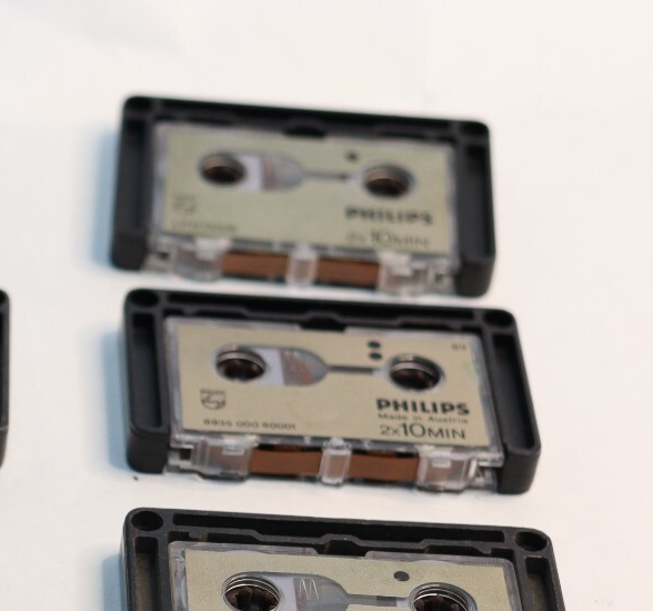 8x Philips LFH 0006 Micro Audio Cassettes - 2x10 Minutes