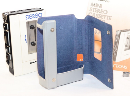 REFURBISHED - Sanyo Cassette Player M4430 - Serial Matched Boxed With Case ,Shoulder Strap and Instructions - (Fully Operational) Serial No: 14503554