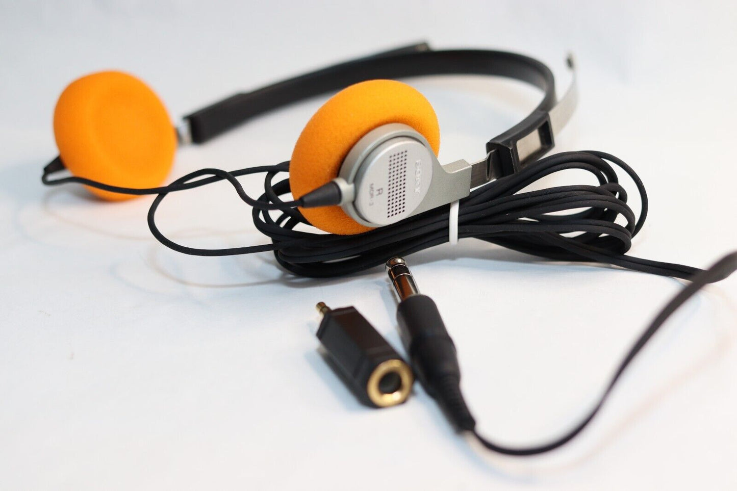 REFURBISHED - Sony MDR-3 - Headphones - Walkman Headphone - (Fully Operational) with Adapter Audio Jack