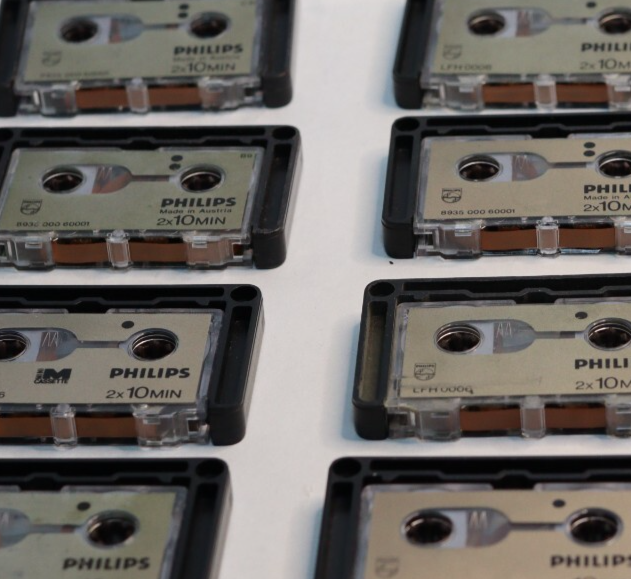8x Philips LFH 0006 Micro Audio Cassettes - 2x10 Minutes