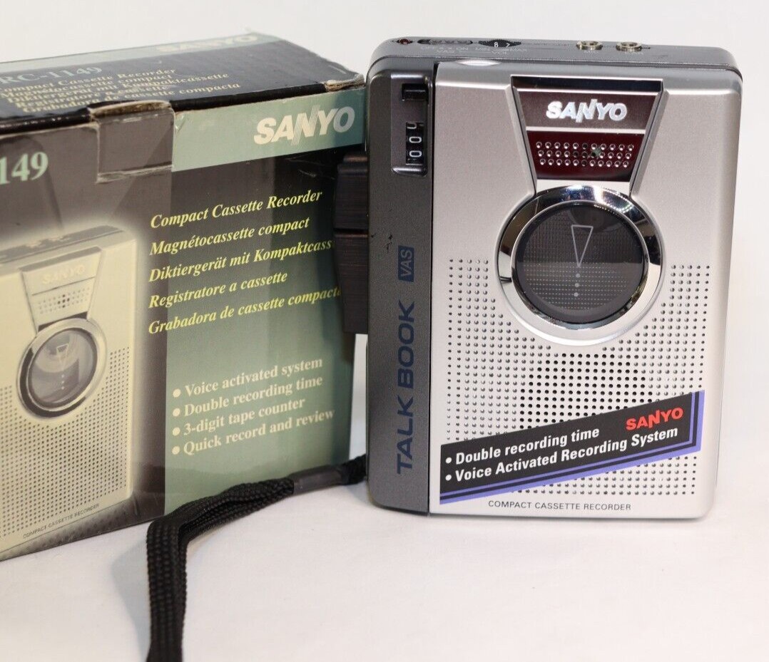 REFURBISHED - Sanyo Cassette Recorder BOXED TRC-1149 - (Fully Operational) SN:M5X35572