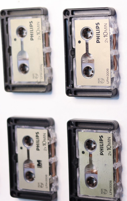 8x Philips LFH 0006 Micro Audio Cassettes - 2x10 Minutes