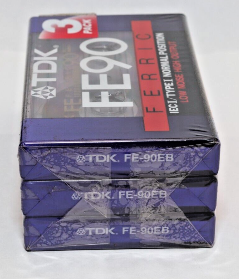 3 Pack Brand New TDK FE90's Type 1 (I) - Still Sealed as a pack and Individually