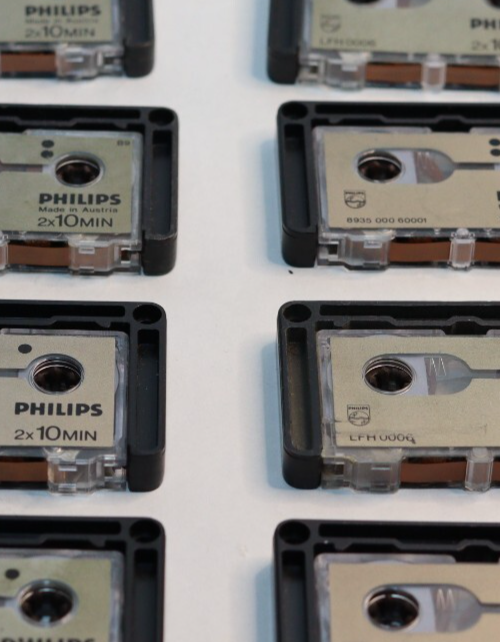 8x Philips LFH 0006 Micro Audio Cassettes - 2x10 Minutes
