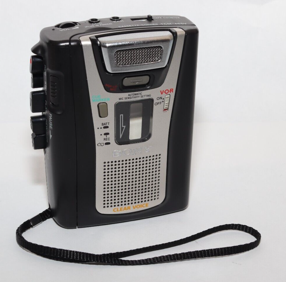 REFURBISHED - Sony Walkman Cassette-Corder TCM-465V - (Fully Operational) Serial No: 154049