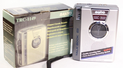 REFURBISHED - Sanyo Cassette Recorder BOXED TRC-1149 - (Fully Operational) SN:M5X35572