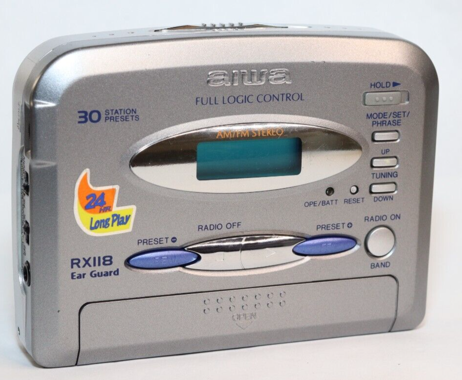 REFURBISHED - Aiwa Radio/Cassette Player RX118 - (Fully Operational) SN: S03LO17A1628