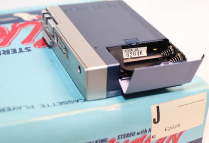 REFURBISHED - Sony Walkman Cassette Player Sony TPS-L2, Including Accessories in Original box. Rare Japanese Version Serial matched - (Fully Operational) Serial No: 62646